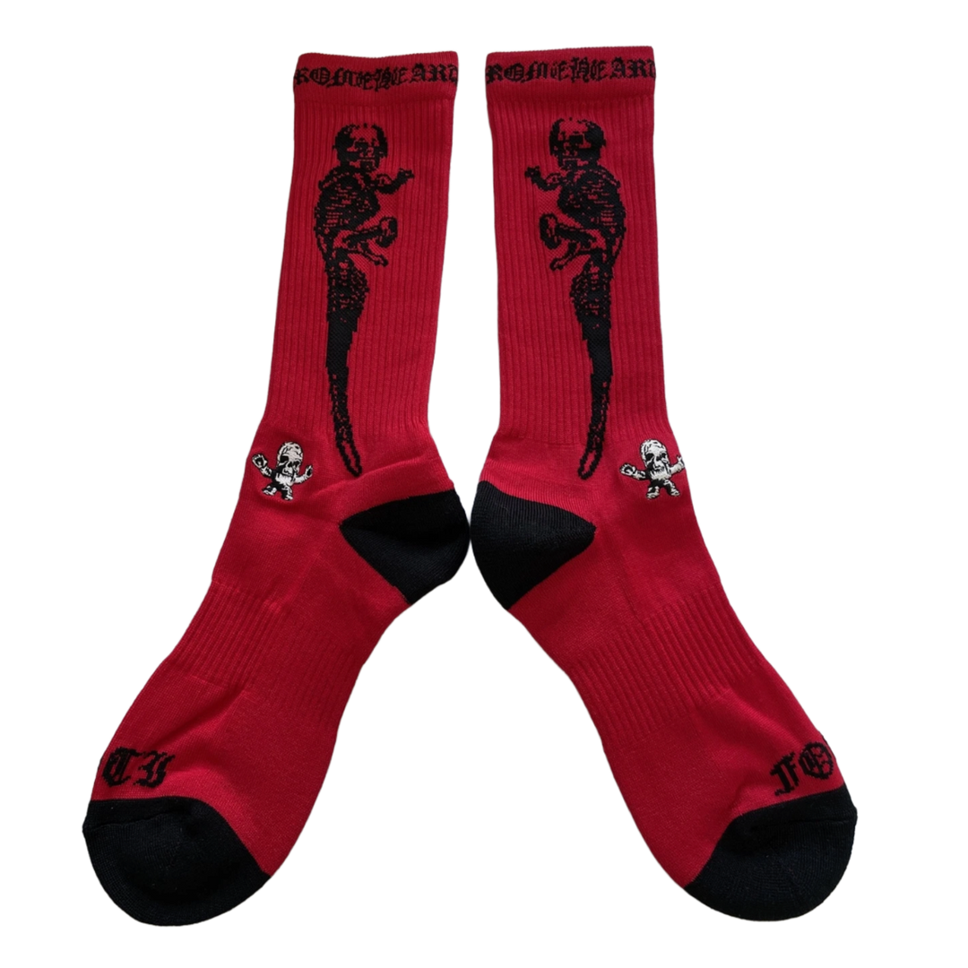 Chrome Hearts 'Red/White/Black' Foti Socks