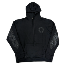 Chrome Hearts 'Black Tonal Floral' Horseshoe Logo Hoodie