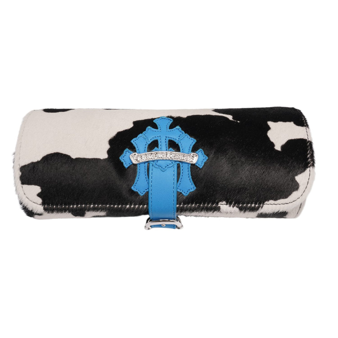 Chrome Hearts 'Blue Patches' Pony Hair Watch Roll