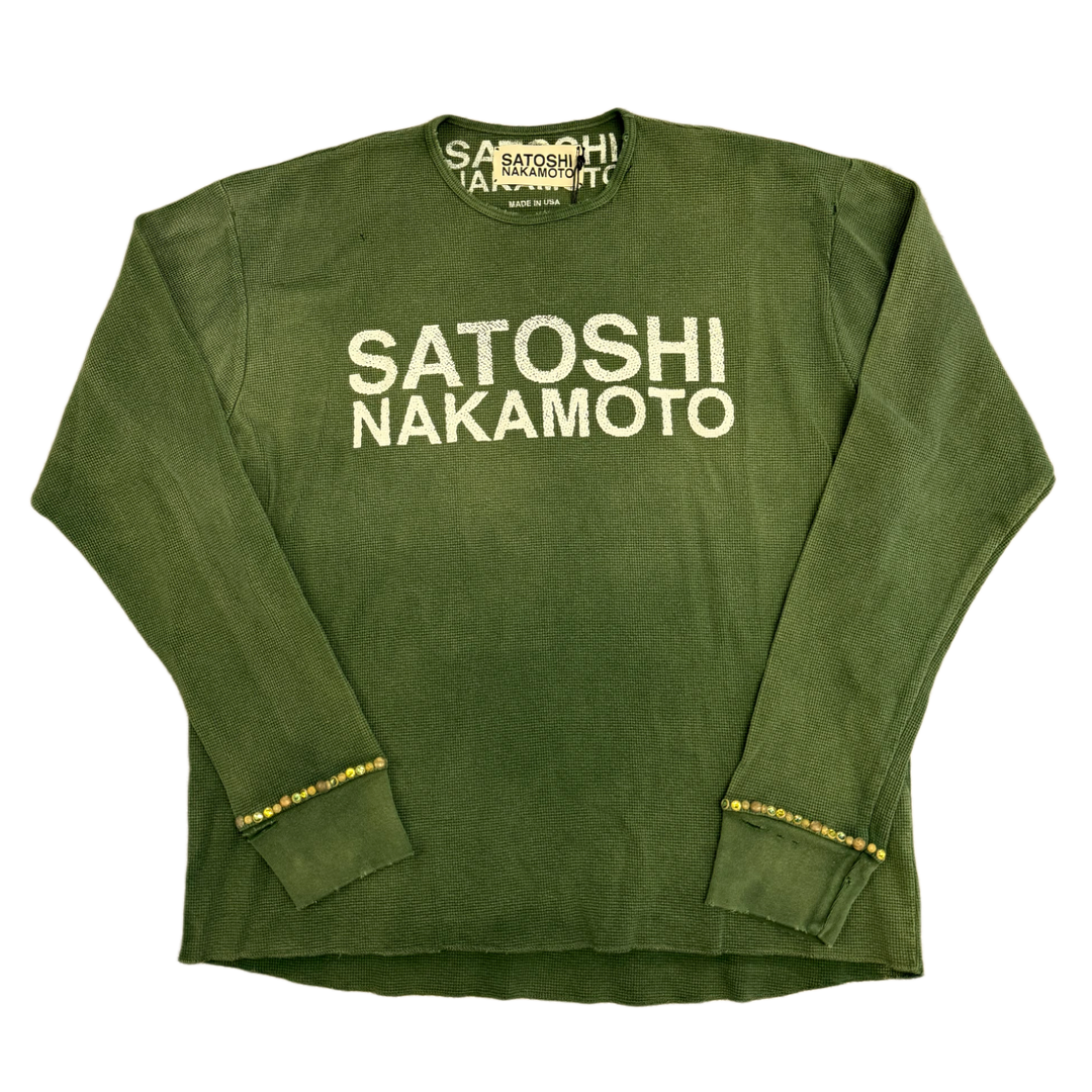 Satoshi Nakamoto 'Green' Studded Thermal