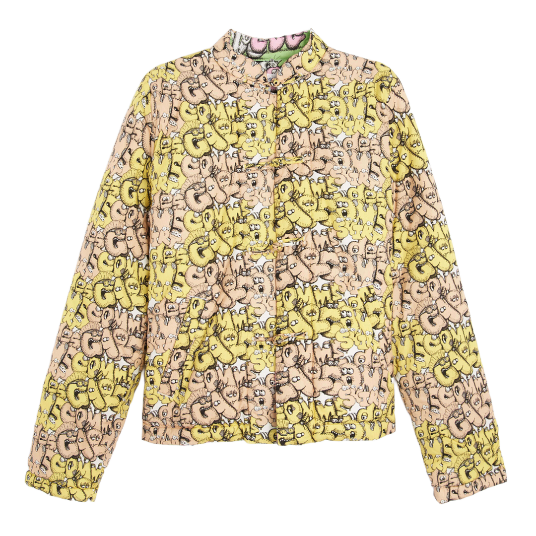 Comme Des Garçons x KAWS 'Woven Print' Padded Shirt Jacket