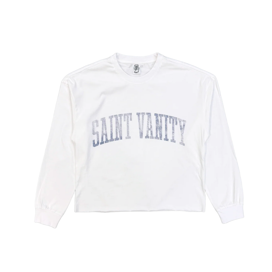 Saint Vanity 'White/Blue Logo' Longsleeve Tee