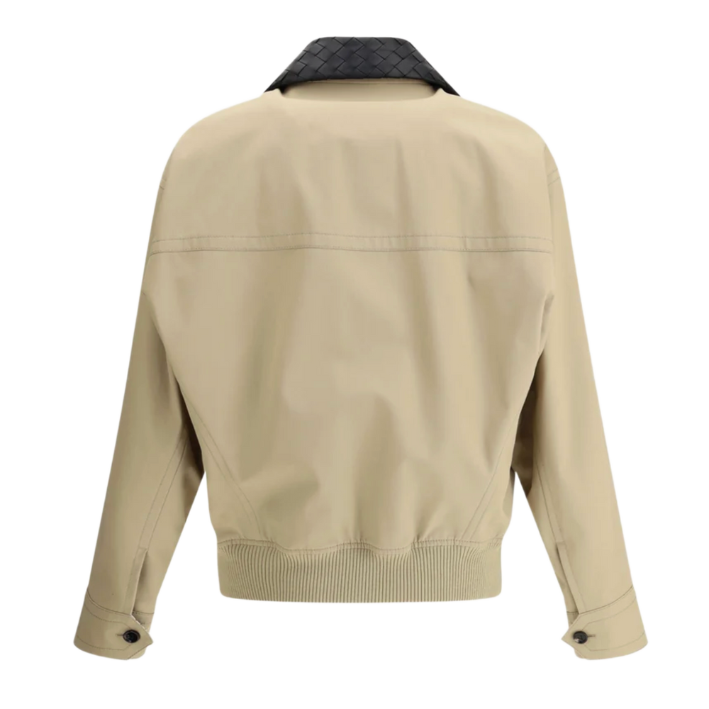 Bottega Veneta 'Tan' Leather Collar Jacket