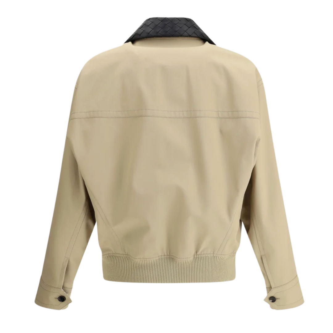 Bottega Veneta 'Tan' Leather Collar Jacket