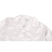 Chrome Hearts 'Cross Patch' White Tonal Monogram Silk Pajama Shirt