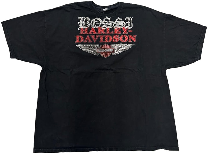 Bossi 'Red Wings SD' Rhinestone Vintage Tee