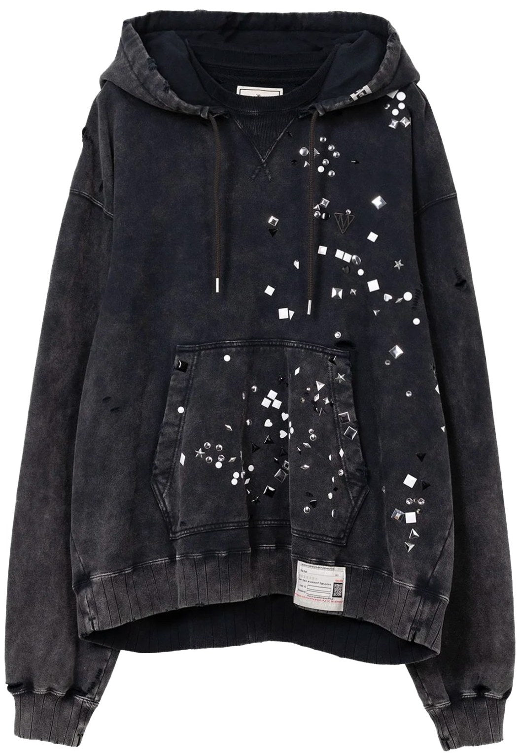 Maison Mihara Yasuhiro 'Embellished' Black Hoodie