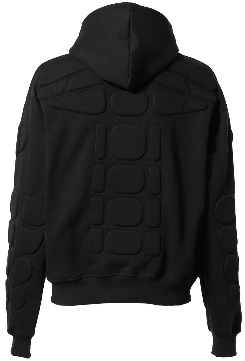 Satoshi Nakamoto 'Black' Padded Moto Hoodie