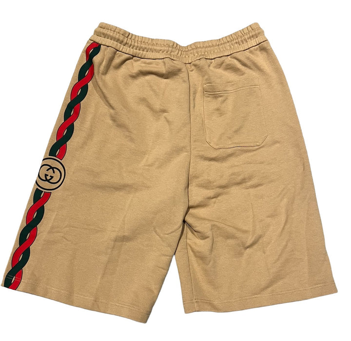 Gucci 'Interlock Logo' Tan Shorts