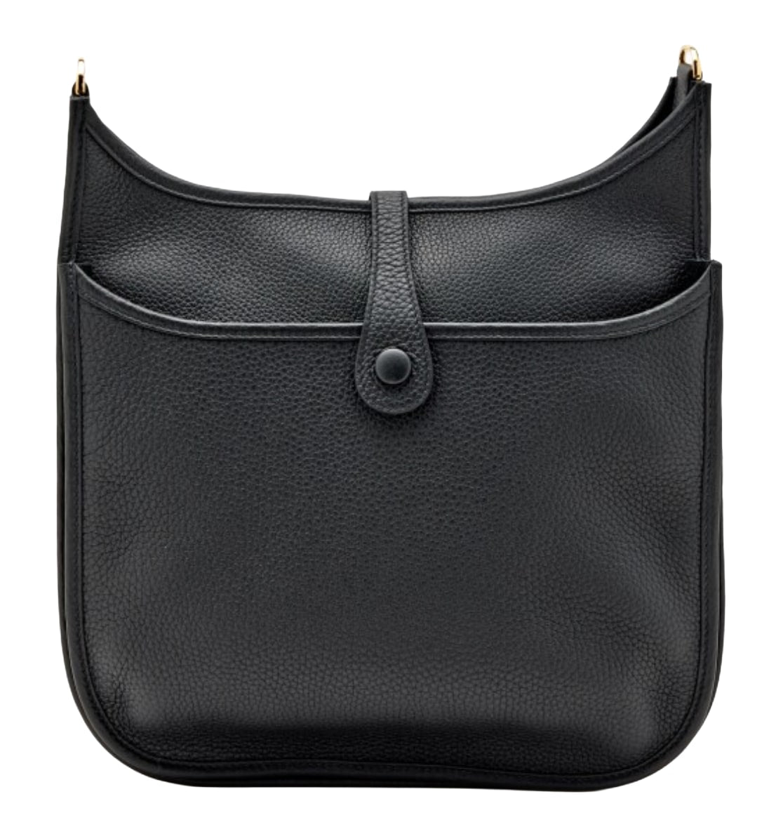 Hermès 'Black' Clemence Evelyne 3 PM 29 Bag