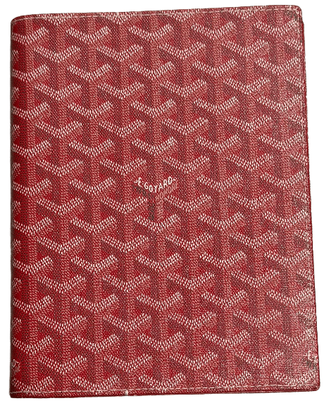 Goyard 'Red' Agenda Cover with Page Inserts