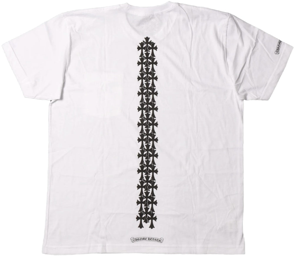 Chrome Hearts 'Cross Spine' White Tee