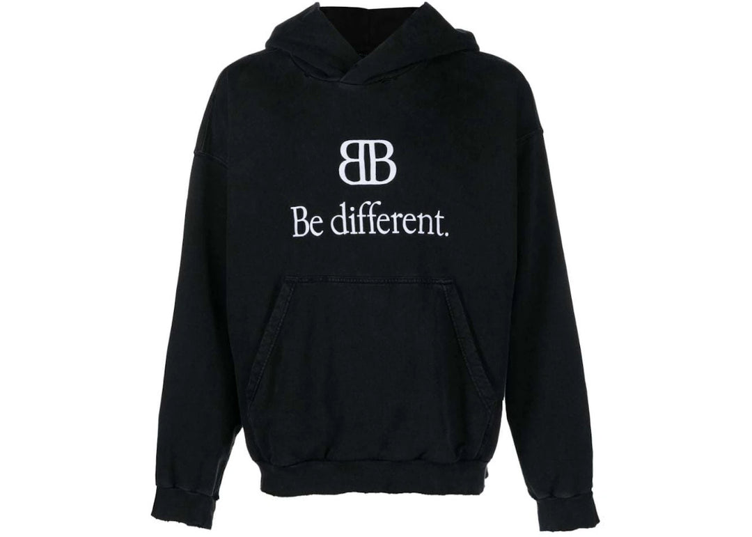 Balenciaga 'Be Different' Black Hoodie