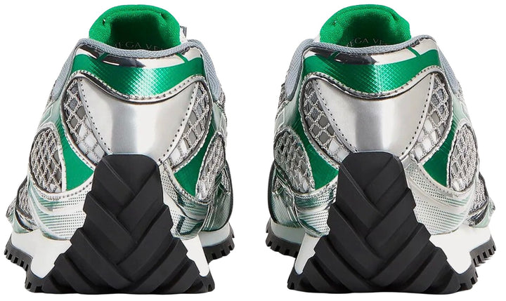 Bottega Veneta 'Silver Parakeet' Orbit Sneakers