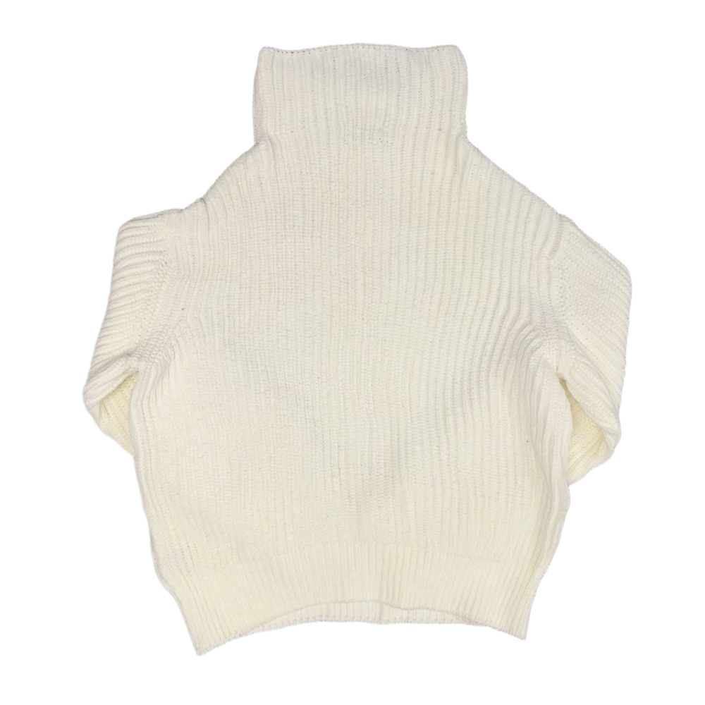 Amiri 'Off-White Ribbed-Knit Turtleneck' Sweater