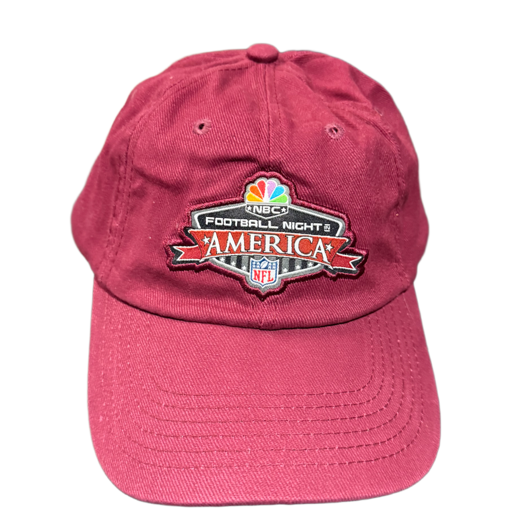 NBC 'Football Night in America' Maroon Adjustable Vintage Hat