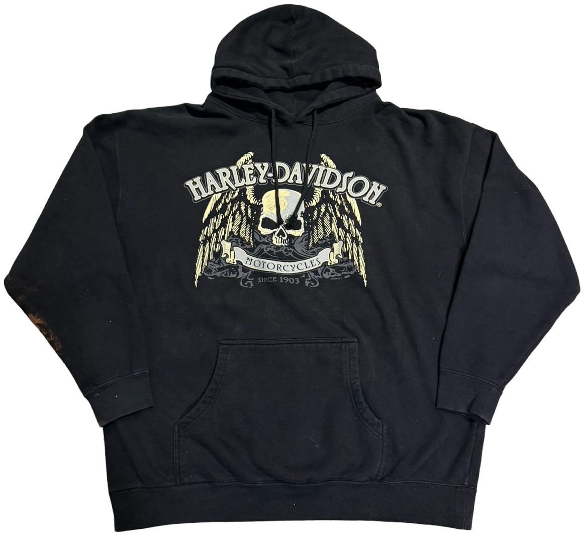 Harley Davidson 'San Diego, CA' Black Vintage Hoodie