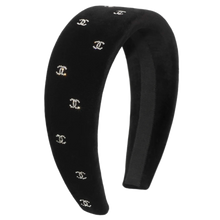 Chanel 26C 'Crystal CC' Black Velvet Headband