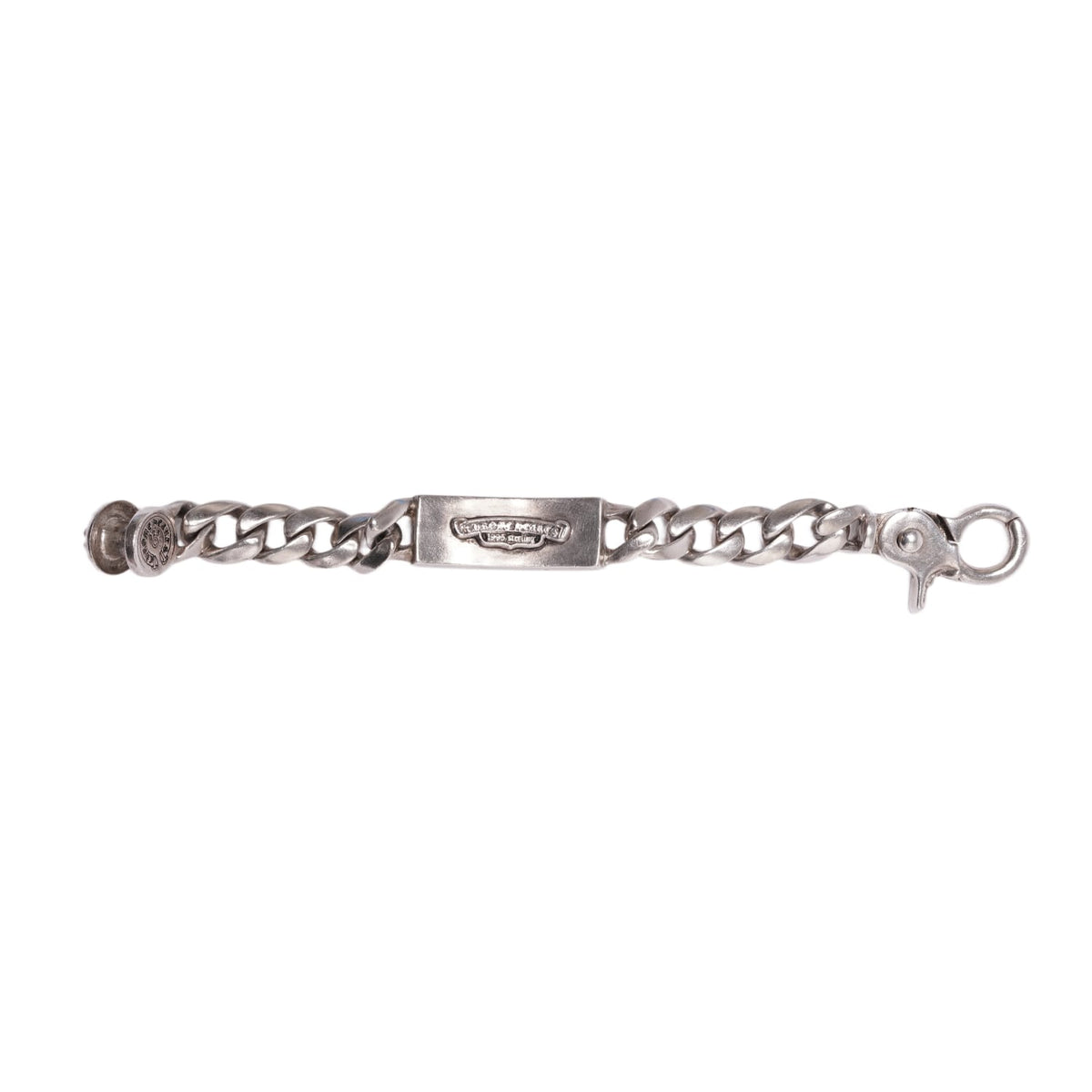 Chrome Hearts 'Blue Sapphire' Floral ID Cuban Clasp Bracelet
