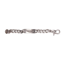 Chrome Hearts 'Blue Sapphire' Floral ID Cuban Clasp Bracelet