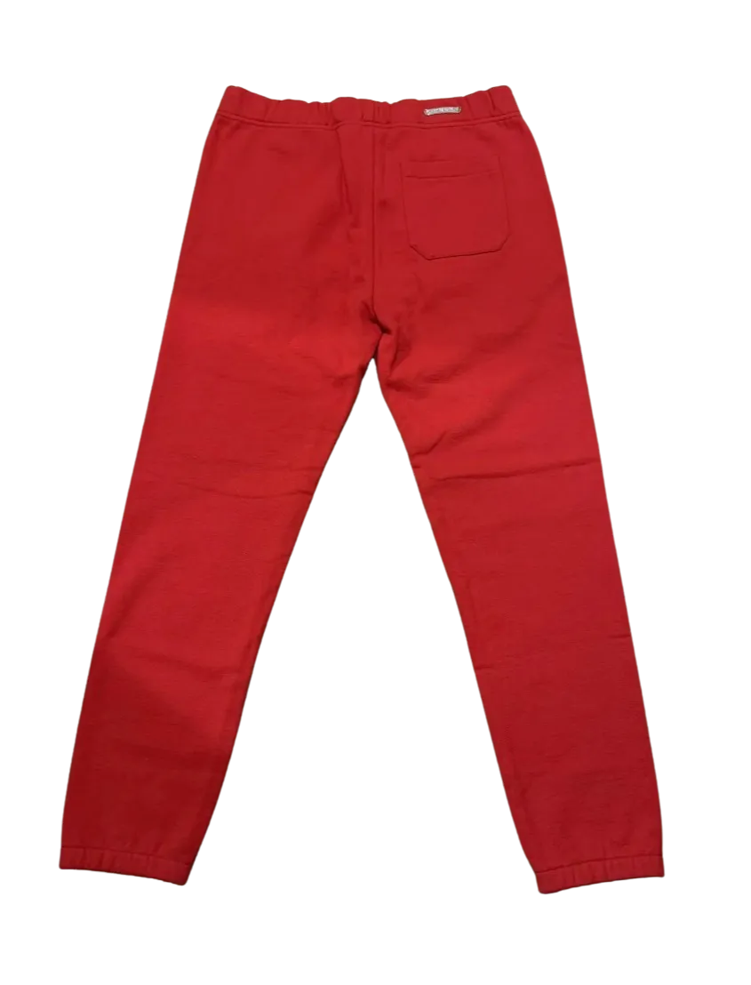 Chrome Hearts 'Red Triple Cross' Embroidered Sweatpants