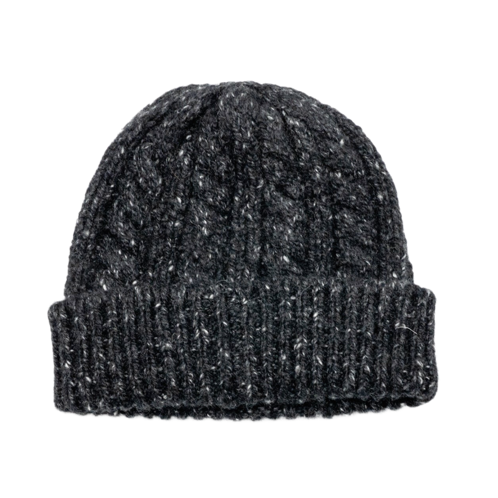 Chanel 'Black & Ecru' Knit Cashmere Beanie