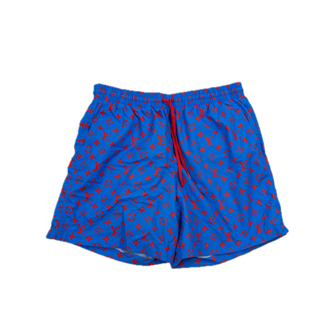 Louis Vuitton 'Monogram Glow' Blue Swim Shorts