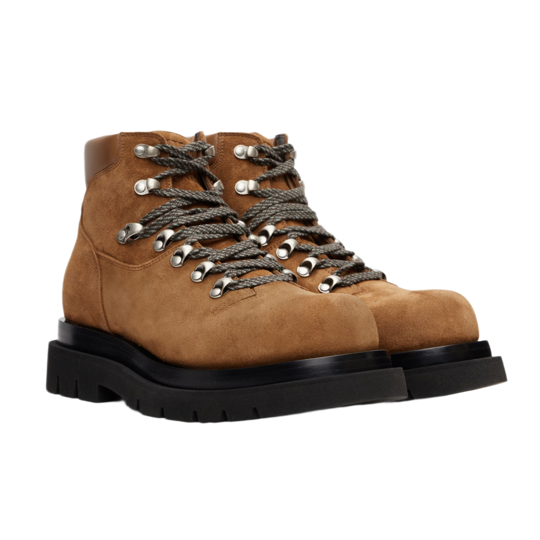 Bottega Veneta 'Brown' Lug Hiking Ankle Boots