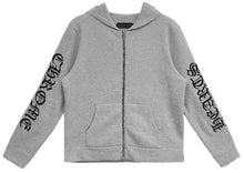 Chrome Hearts 'Grey' Life Sentence Cashmere Zip Up Hoodie