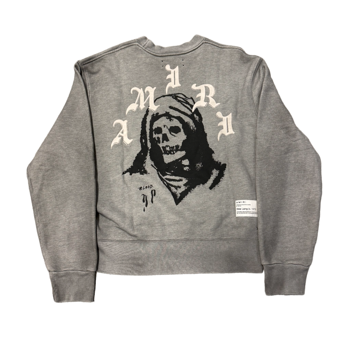 Amiri x Wes Lang Solar Kings 'Grey' Crewneck