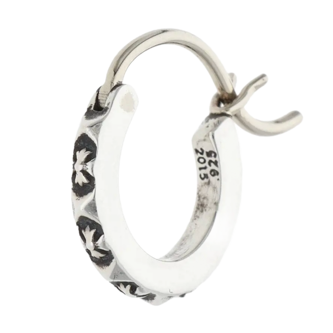 Chrome Hearts 'Silver' Mini Hoop Earrings