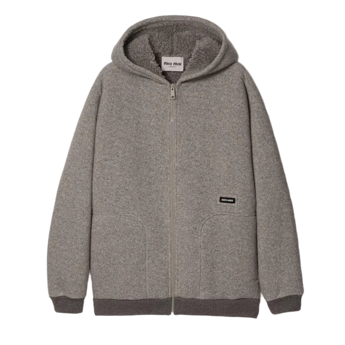 Miu Miu 'Grey' Fleece Jacket