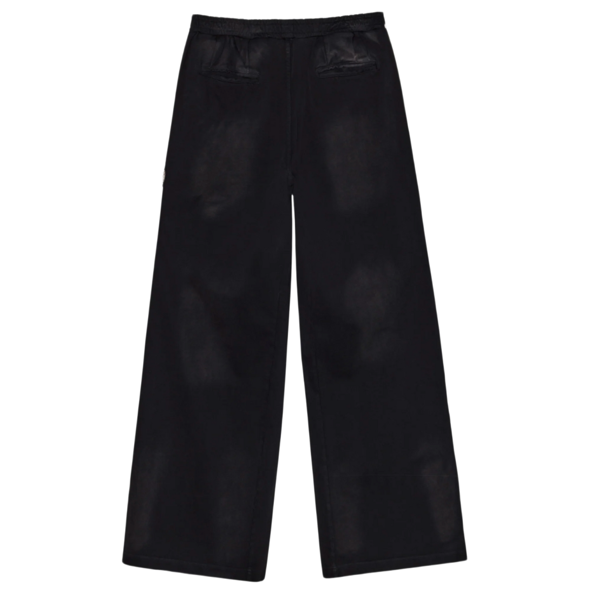 424 'Black' Crest Stripped Ripped Sweatpants