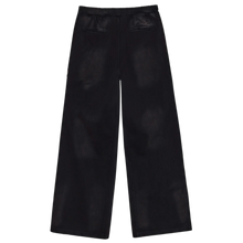 424 'Black' Crest Stripped Ripped Sweatpants