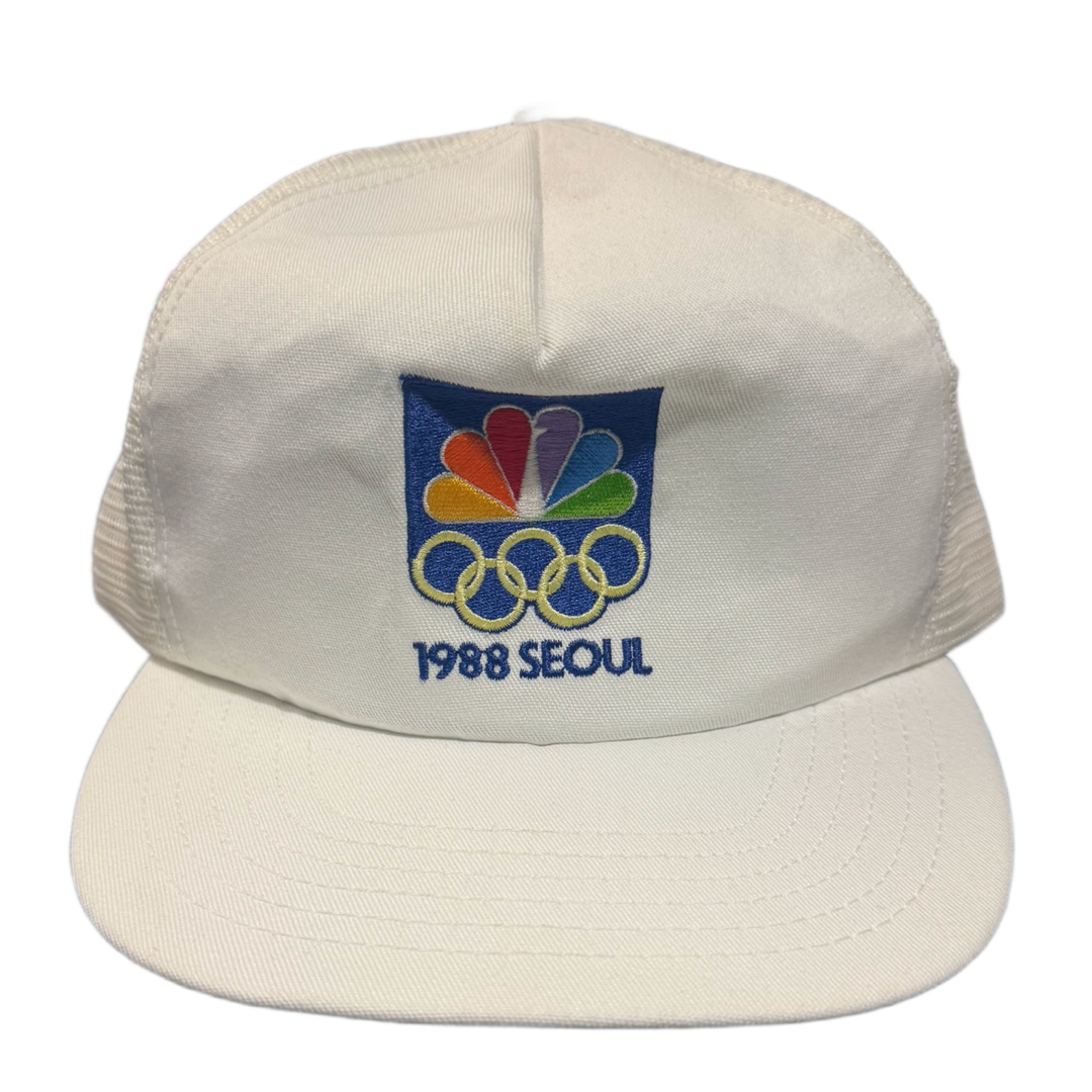 NBC 'Seoul 1988 Summer Olympics' White Vintage Trucker Hat