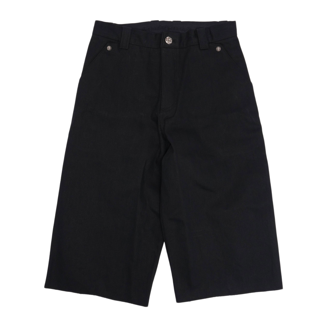 Chrome Hearts 'KS Cut' Black Selvedge Denim Shorts