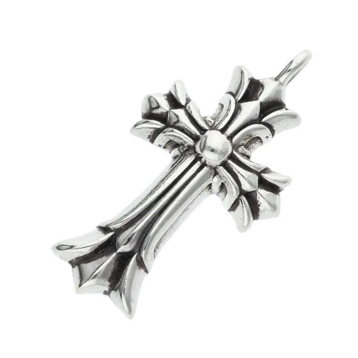 Chrome Hearts 'Silver' Mini Double Cross Pendant