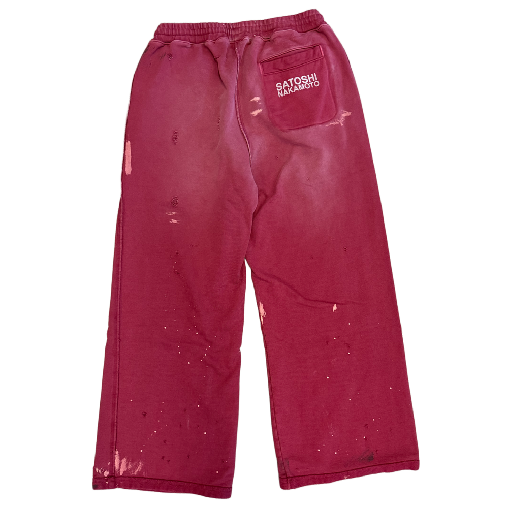 Satoshi Nakamoto 'Maroon' Luke Fleece Sweatpants