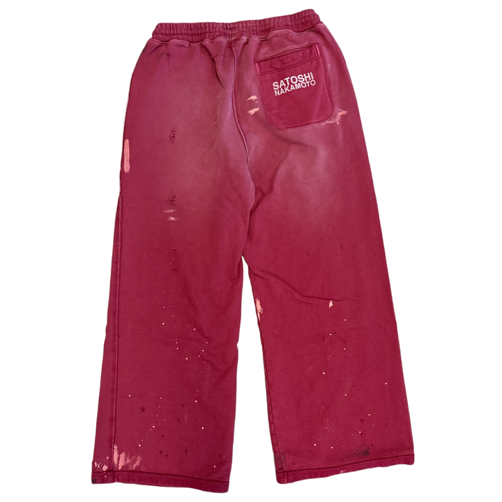 Satoshi Nakamoto 'Maroon' Luke Fleece Sweatpants