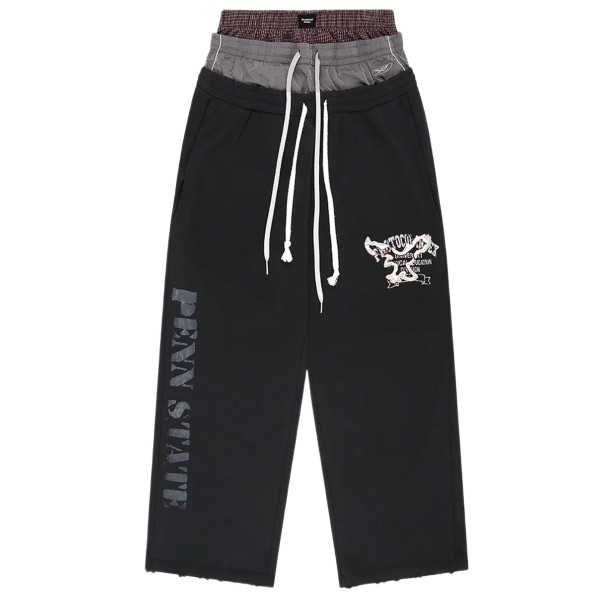 Protocol Index 'Black' Retro 3 Layered Sweatpants
