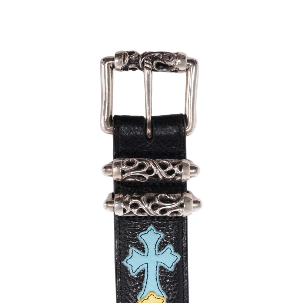 Chrome Hearts 'Multicolor' Cemetery Patch Double Roller Belt