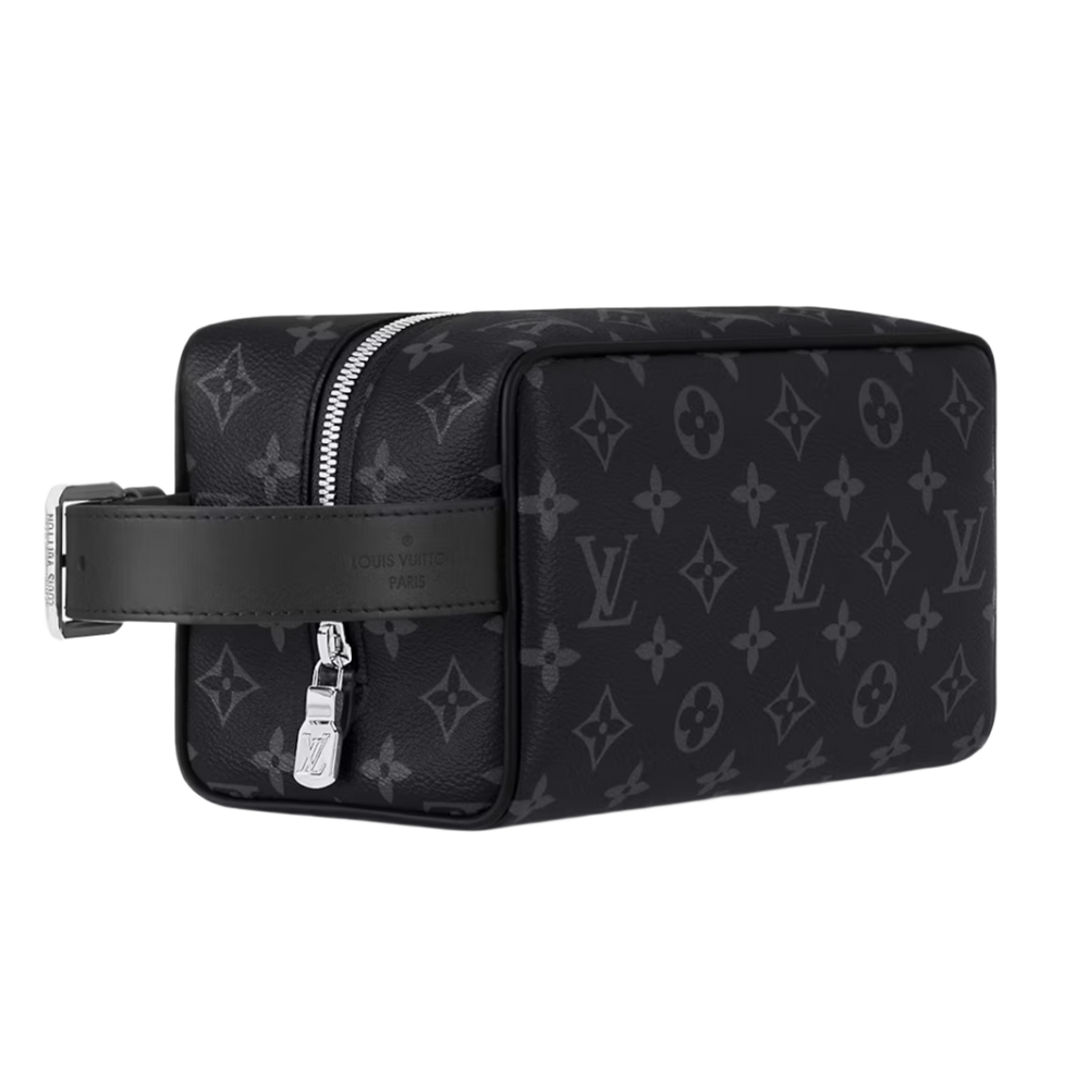 Louis Vuitton Locker Dopp Kit Monogram Eclipse Canvas