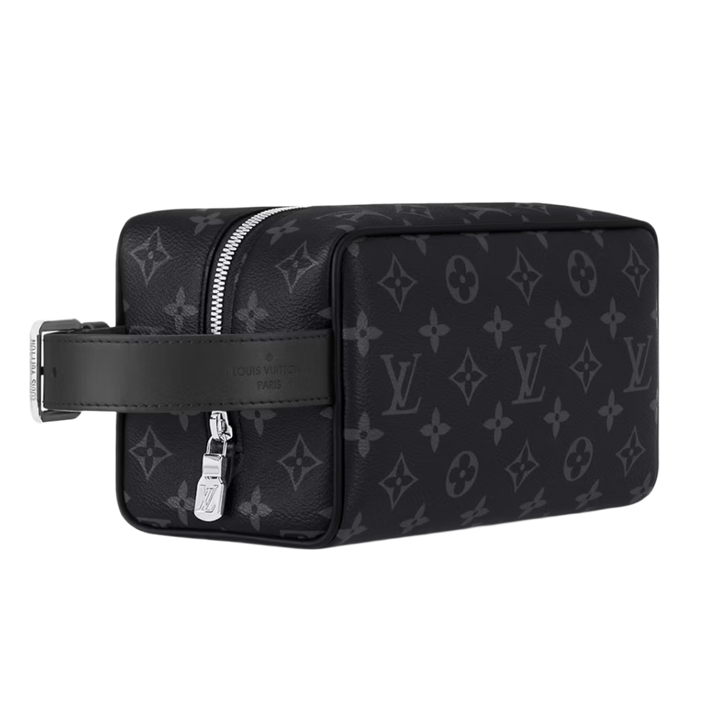 Louis Vuitton Locker Dopp Kit Monogram Eclipse Canvas
