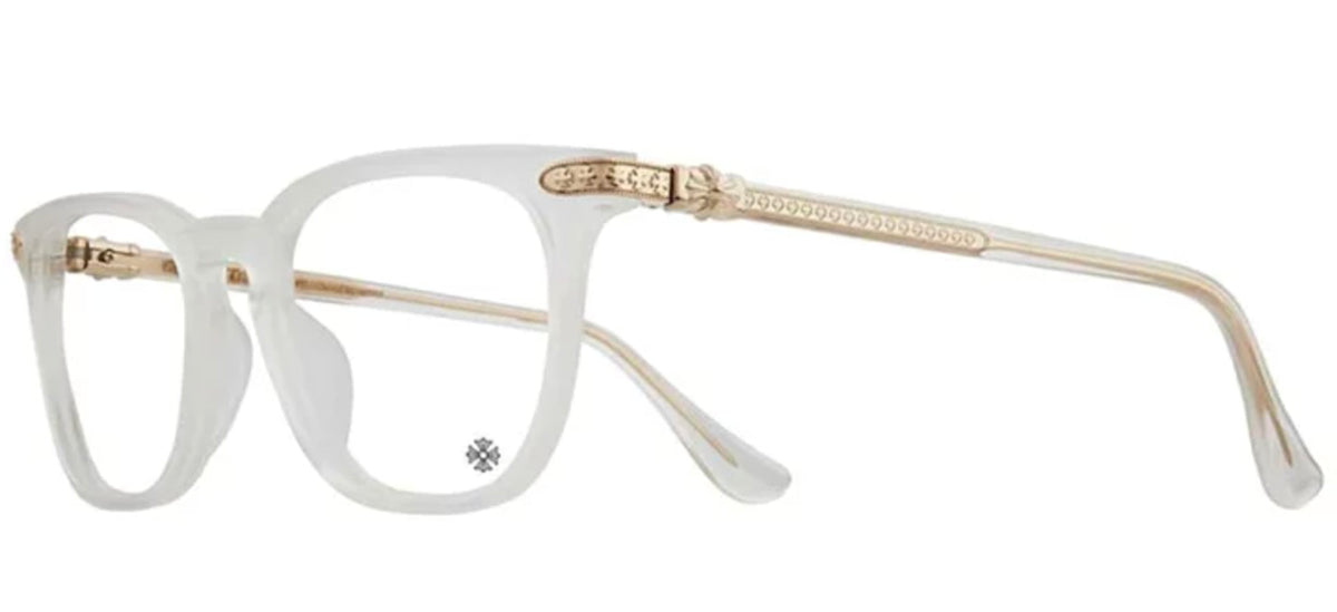 Chrome Hearts 'Giss' Matte Crystal 18k Glasses