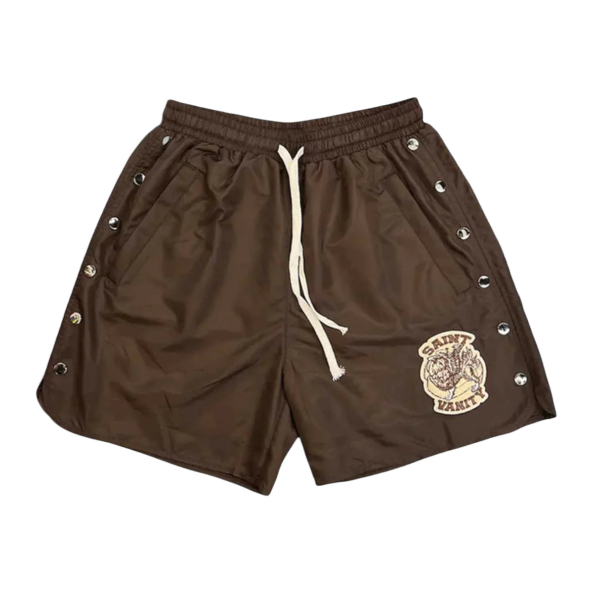 Saint Vanity 'Brown' Nylon Shorts