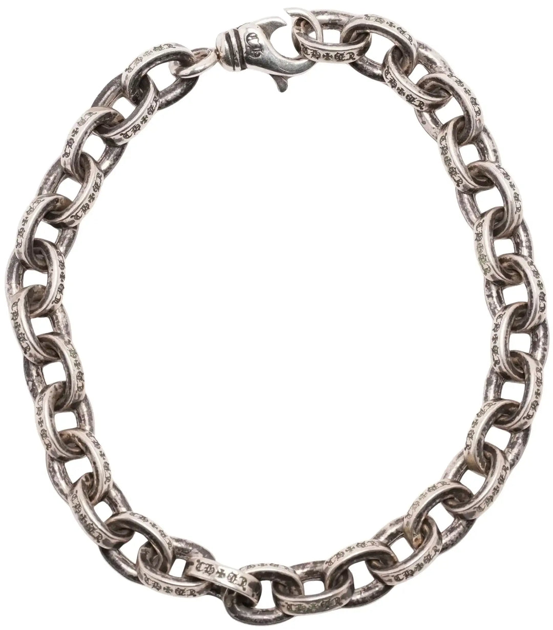 Chrome Hearts 'XL' Paper Chain 8in Bracelet