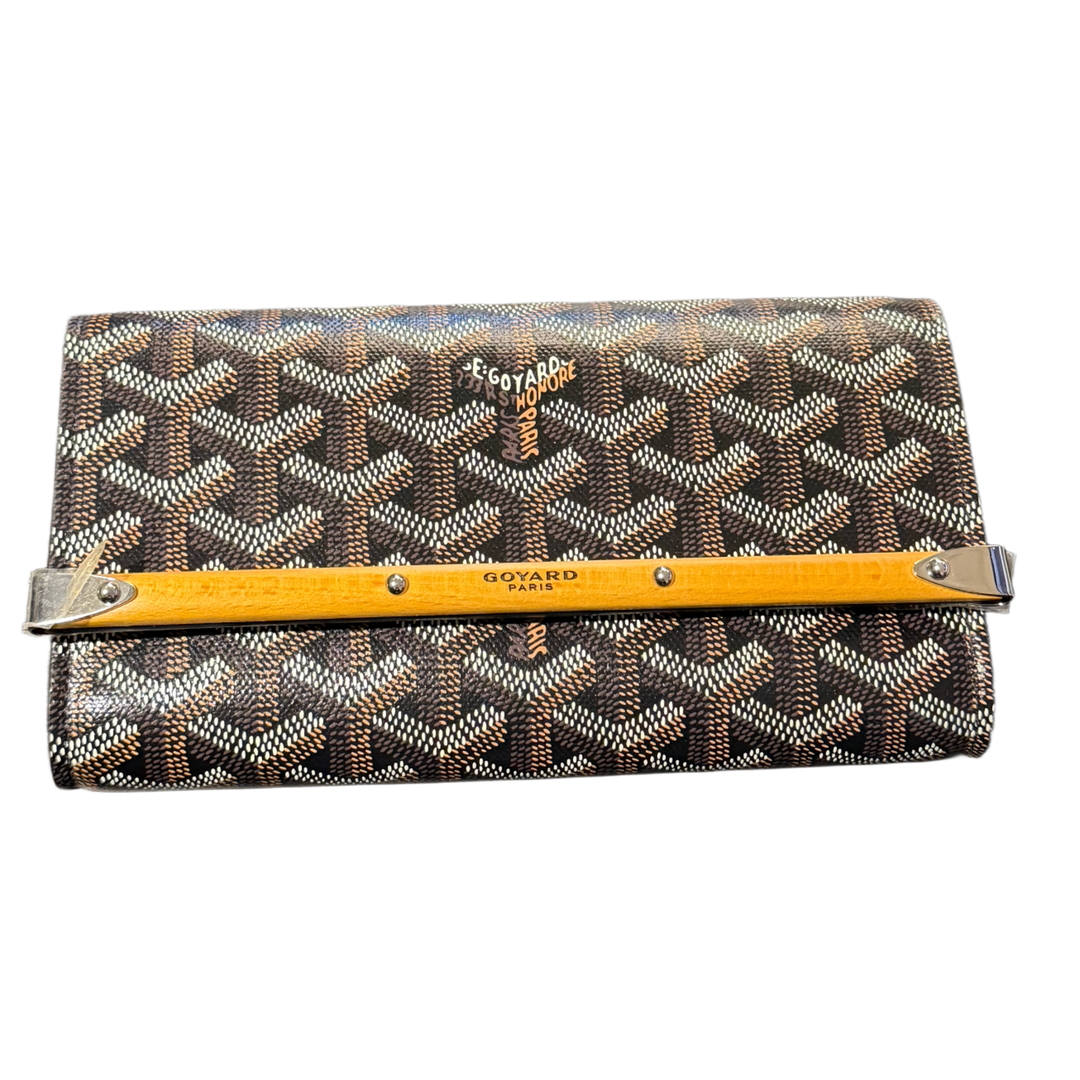 Goyard 'Black/Brown' Monte Carlo Mini Clutch