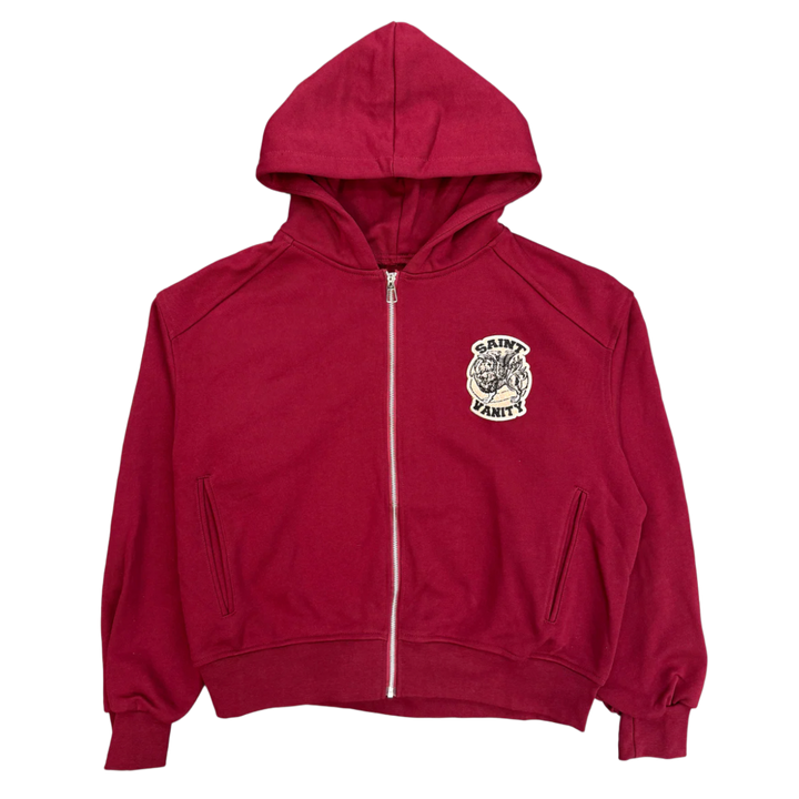 Saint Vanity 'Crimson' Uniform Zip Up Hoodie