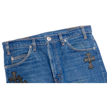 Chrome Hearts 'Blue' 14 Patch Orange Tab Levis 517 Jeans