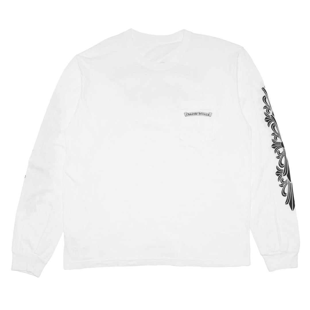 Chrome Hearts ‘White’ Aspen Exclusive Floral Longsleeve Tee